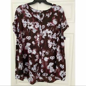 Simply Vera Vera Wang Print Top - Like New
